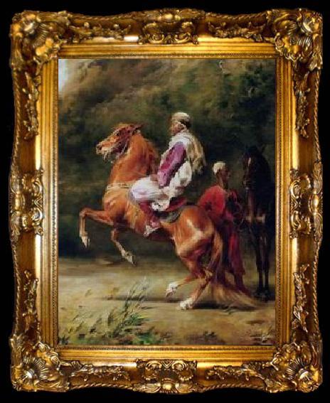 framed  unknow artist Arab or Arabic people and life. Orientalism oil paintings 202, ta009-2